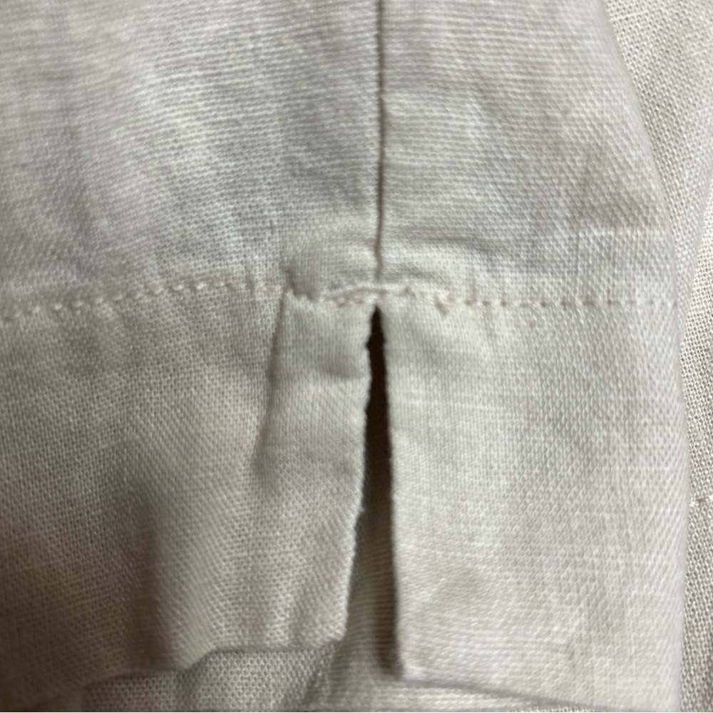 Land n Sea women pants capris size 2X natural color washable linen blend nwt - Picture 10 of 10